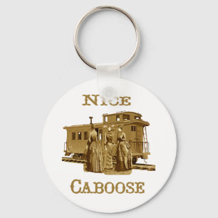 Porte-clés Nice Caboose Train Keychain