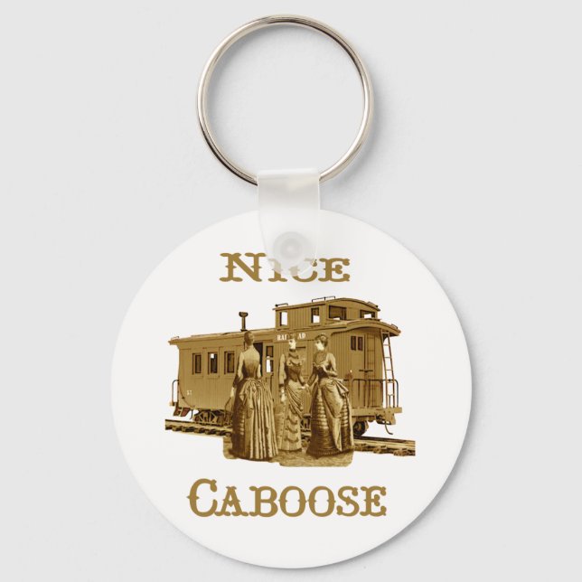 Porte-clés Nice Caboose Train Keychain (Recto)