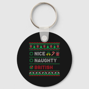 Porte-clés Nice Naughty British Christmas Checklist Angleterr