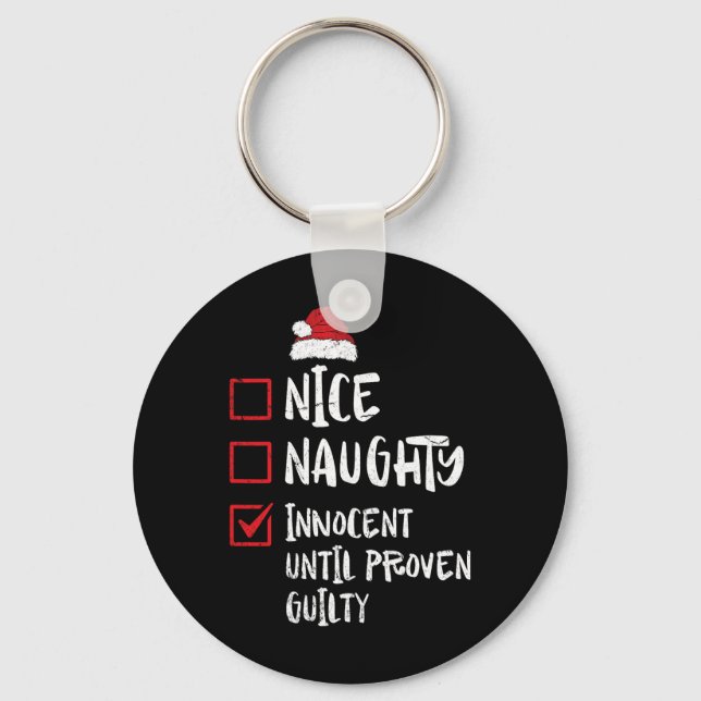 Porte-clés Nice Naughty Innocent Jusqu'À La Culpabilité Prove (Recto)