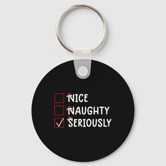 Porte-clés Nice Naughty Sérieusement Mignonne Noël (Recto)