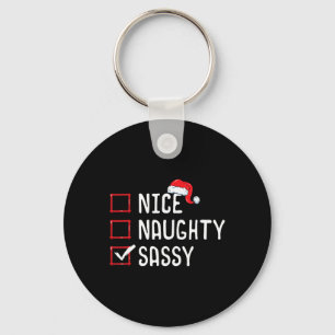 Porte-clés Nice Naughty Sy Liste de Noël