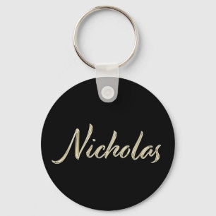 Porte-clés Nicholas Whitegold Button