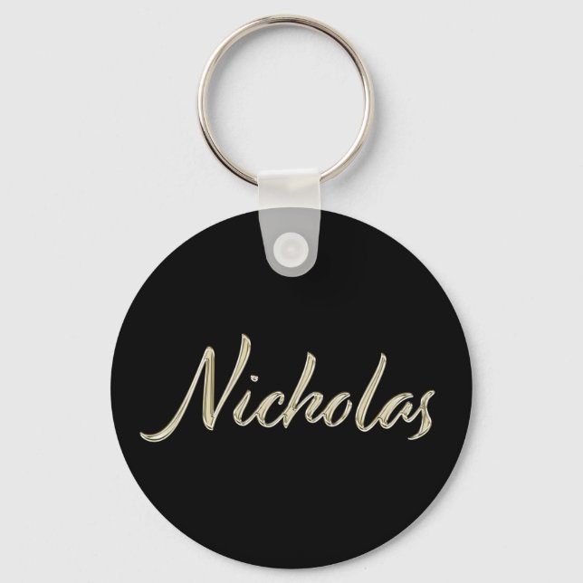 Porte-clés Nicholas Whitegold Button (Recto)