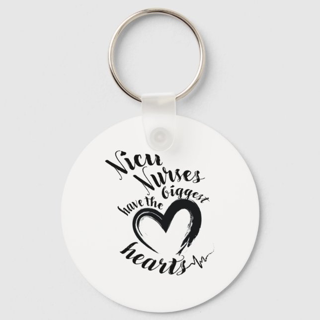 Porte-clés NICU nurses biggest hearts keychain (Recto)
