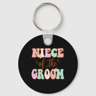 Porte-clés Nièce branchée du marié, fête de mariage de la par