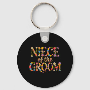 Porte-clés Nièce florale de THE Marié Objectifs de mariage de