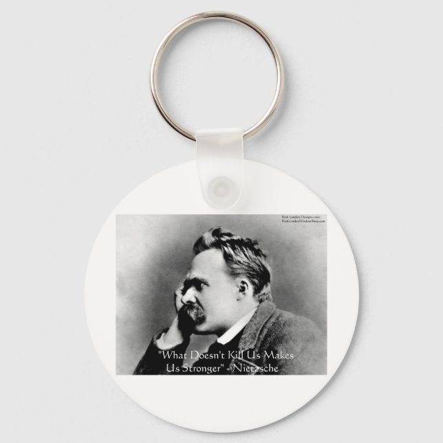 Porte-clés Nietzsche "Ne tue pas U" Citation Cadeaux & Tee -  (Recto)