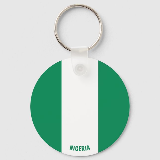 Porte-clés Nigeria Drapeau charmant patriotique (Recto)