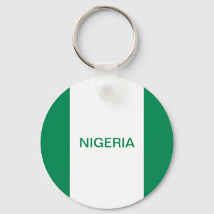 Porte-clés Nigeria Flag Button Keychain