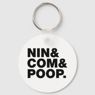 PORTE-CLÉS NIN & COM & POOP.