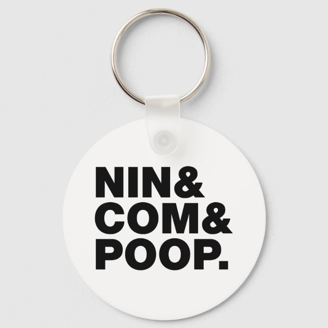 PORTE-CLÉS NIN & COM & POOP. (Recto)