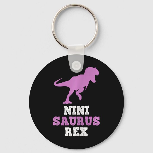 Porte-clés Nini-saurus Rex Dino Dinosaure Ninisaurus Drôle  (Recto)