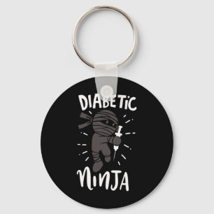 Porte-clés Ninja diabétique Type 1 Diabète Docteur Diabète Aw