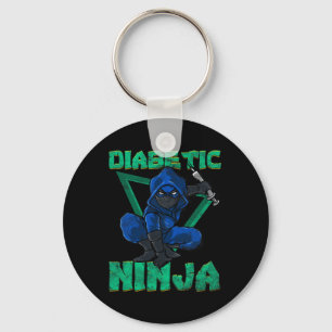 Porte-clés Ninja diabétique Type 1 Diabète Sensibilisation Id