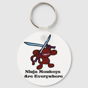 Porte-clés Ninja rouge aérien