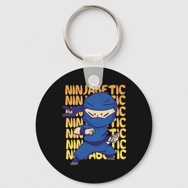 Porte-clés Ninja - Sensibilisation au diabète Fig (Recto)