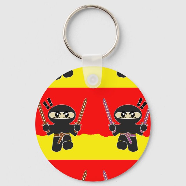 Porte-clés Ninjas en colère (Recto)