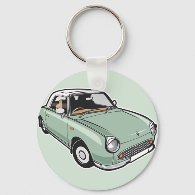 Porte-clés Nissan Figaro Emerald Green (Recto)