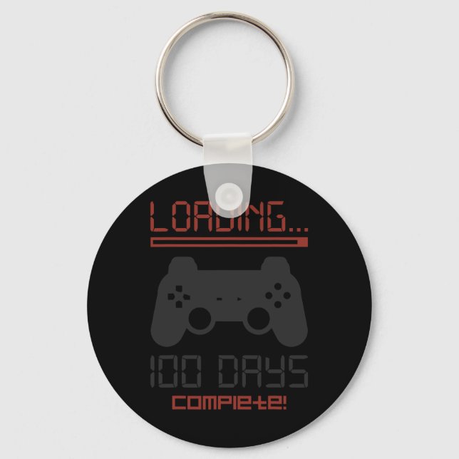 Porte-clés Niveau 100 Jours De L'École Complet Jeu Vidéo Game (Recto)