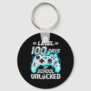 Porte-clés Niveau 100 Jours d'école débloqué Joueur de jeux v