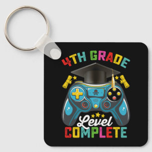 Porte-clés Niveau 4e année Diplômé complet Jeux Joueur