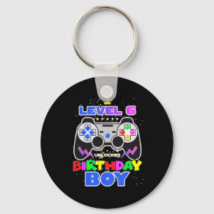 Porte-clés Niveau 6 Déverrouillé Anniversaire Jeu vidéo garço