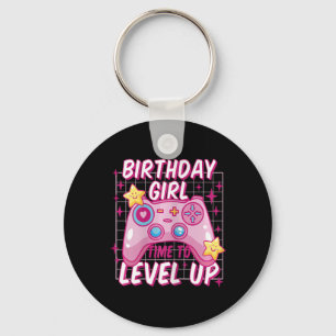 Porte-clés Niveau Fille Déverrouillé Jeu Vidéo Anniversaire C
