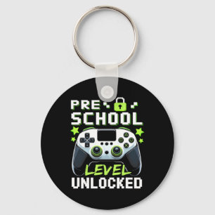Porte-clés Niveau préscolaire débloqué Video Gamer retour à l