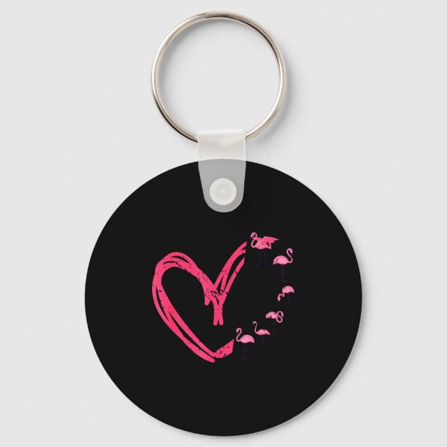 Porte-clés Nk Animal Valentines Day Gift Flamingo  (Recto)