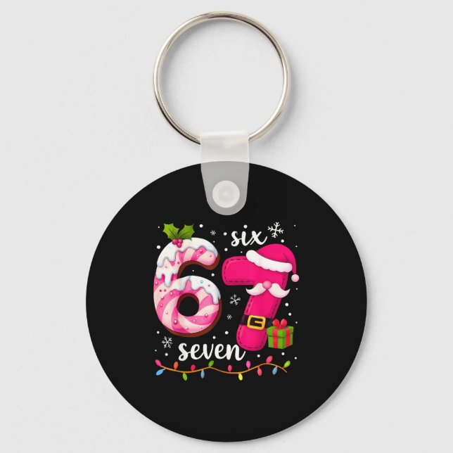 Porte-clés Nk Christmas 67 Meme Six Seven Girl Women Slang 6  (Recto)