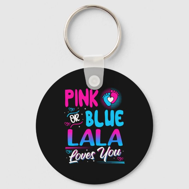 Porte-clés Nk Or Blue Lala T'aime Nouveau Bébé  (Recto)