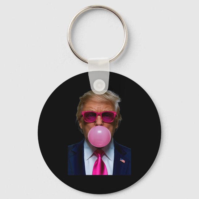Porte-clés Nk Sungles Funny Donald Trump Nk Bubble Gum 2024  (Recto)