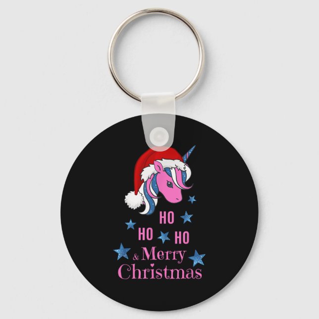 Porte-clés Nk Unicorn Santa Merry Christmas  (Recto)