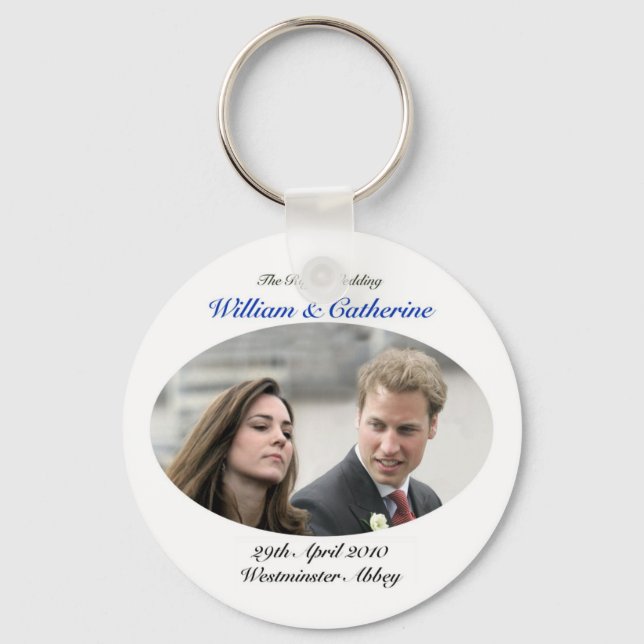 Porte-clés No.1 Le Mariage royal William & Catherine (Recto)