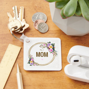 Porte-clés No. 1 Mum Mère's Day citation Key Ring