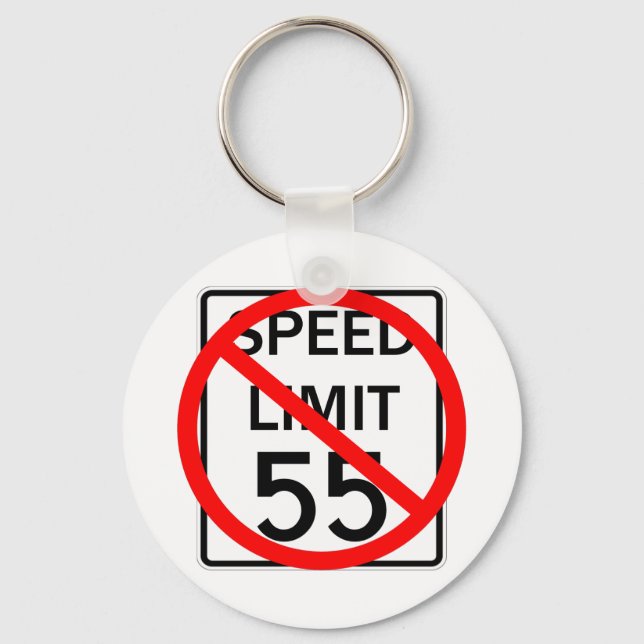 Porte-clés No 55 mi/h Speed Limit Sign (Recto)