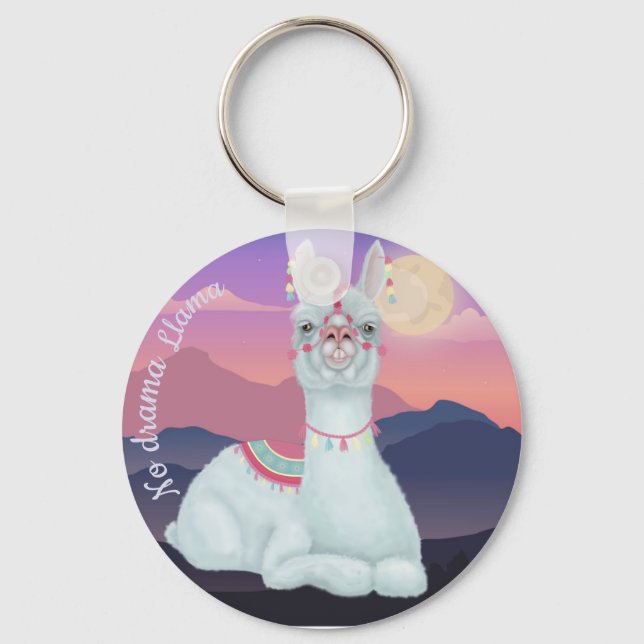 Porte-clés No Drama Llama (Recto)
