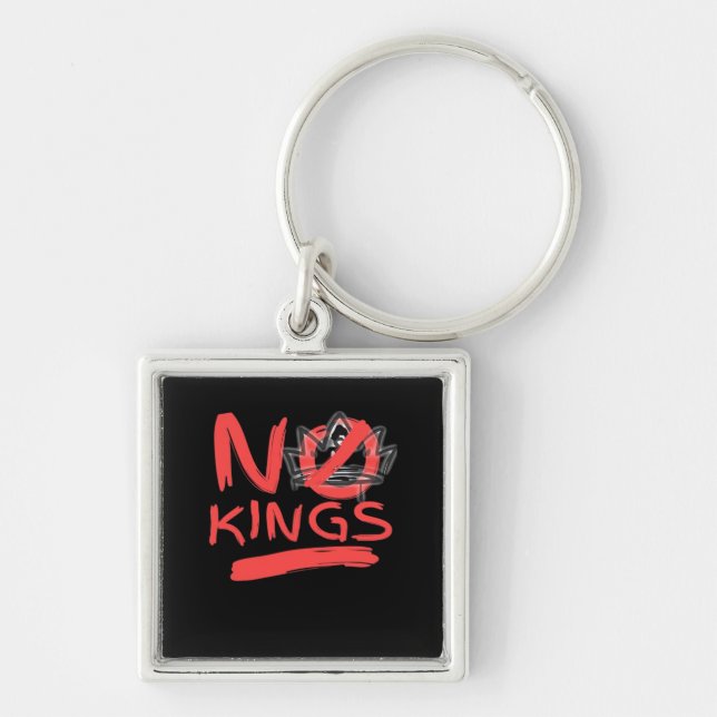 Porte-clés No King Simple Clean Design (Devant)
