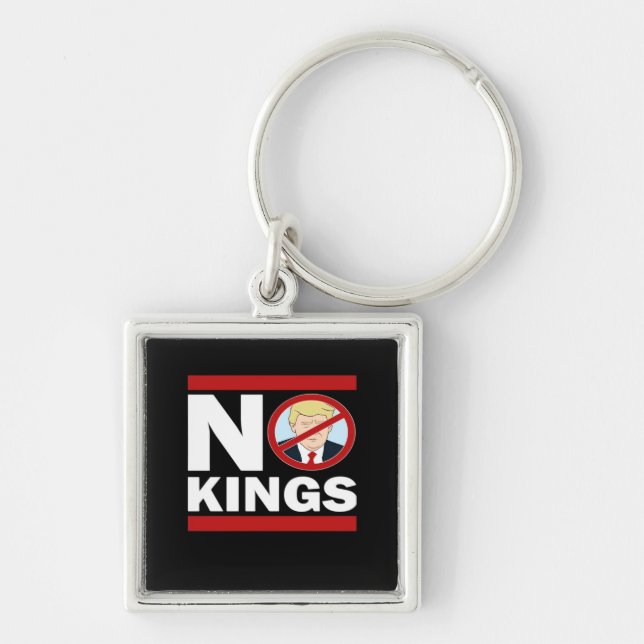 Porte-clés No Kings Anti Classic Minimal Clean (Devant)
