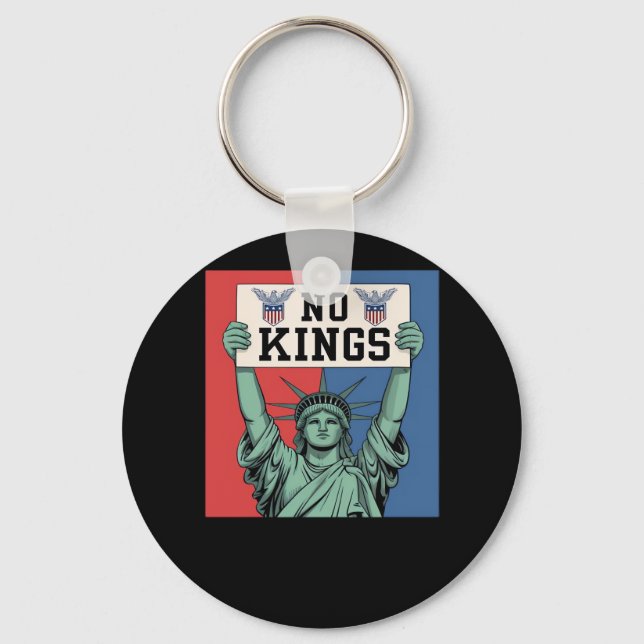 Porte-clés No Kings Classic Patriotic Style (Recto)