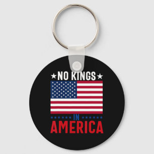 Porte-clés No Kings In America Flag Protest Save Democracy 5