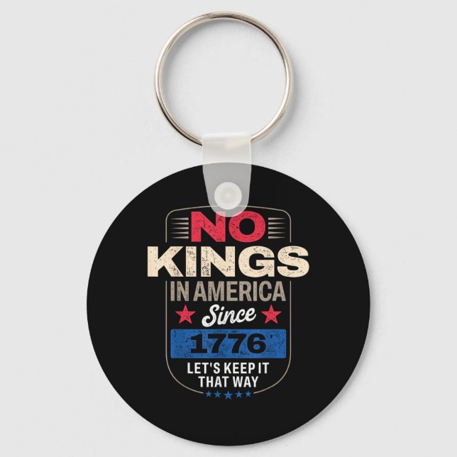 Porte-clés No Kings In America Retro Classic (Recto)