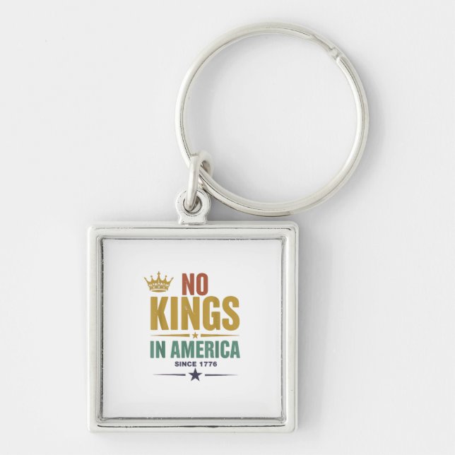 Porte-clés No Kings In America Since 1776 Vintage Patriotic U (Devant)