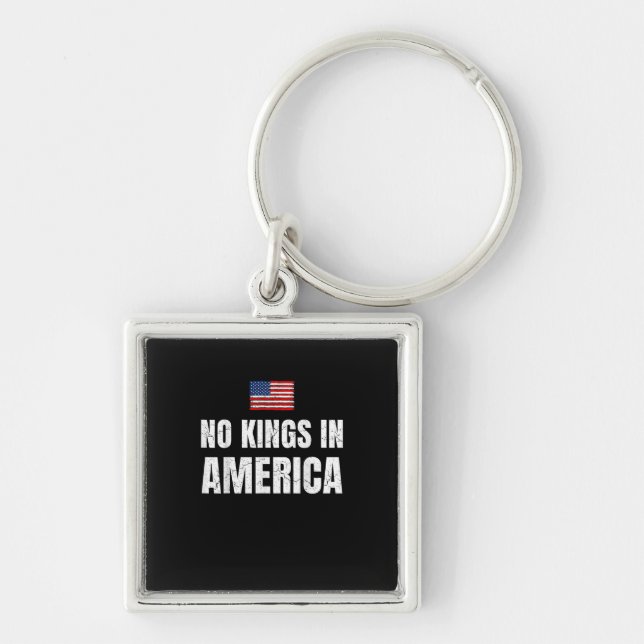 Porte-clés No Kings In America United States Independence Fre (Devant)