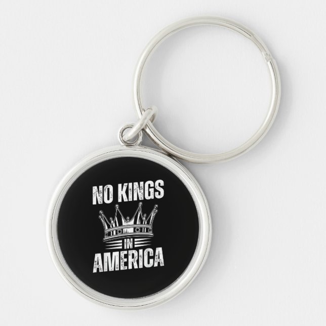 Porte-clés No Kings In America United States Independence Vin (Devant)