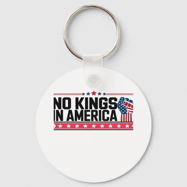 Porte-clés No Kings In America USA Minimal Clean (Recto)
