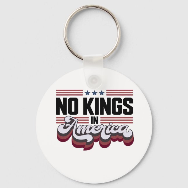 Porte-clés No Kings In America USA Retro Classic (Recto)