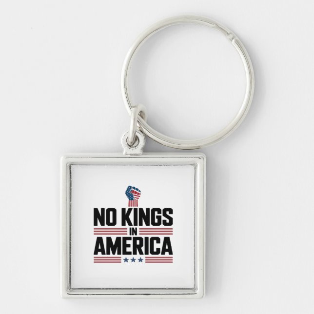 Porte-clés No Kings In America USA Retro Classic (Devant)