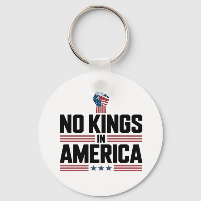 Porte-clés No Kings In America USA Retro Classic (Recto)